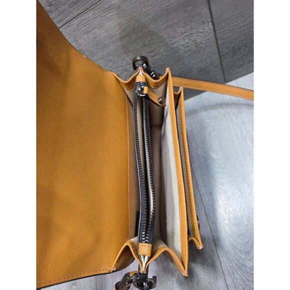 Botkier Cobble Hill Leather Crossbody Bag Brown Caramel B000473 - Picture 5 of 5